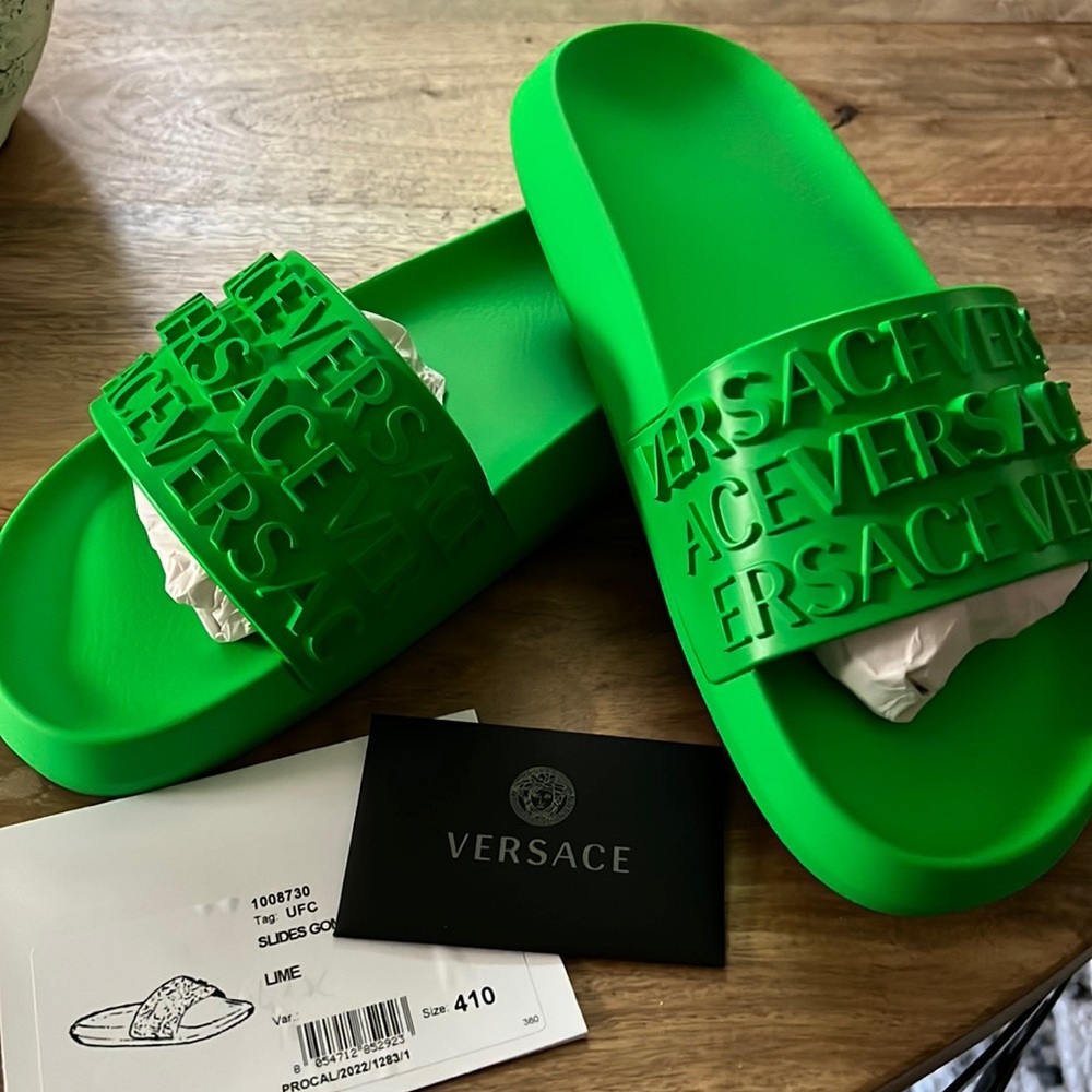 Rubber Pool Slides With Versace Allover Pattern I… - image 2